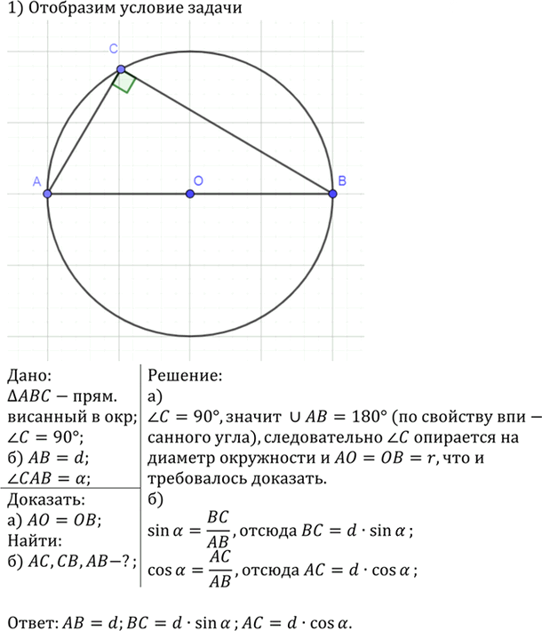 Иллюстрация к решению «Упр.704 ГДЗ Атанасян 7-9 класс по геометрии (Геометрия)», 2