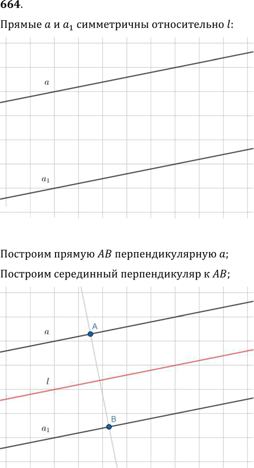 Иллюстрация к решению «Упр.664 ГДЗ Мерзляк Полонский 9 класс (Геометрия)», 1