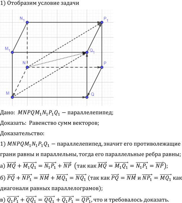 Иллюстрация к решению «Упр.613 ГДЗ Атанасян 10-11 класс по геометрии (Геометрия)», 1