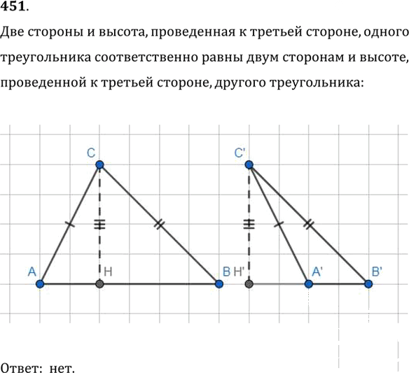 Иллюстрация к решению «Упр.451 ГДЗ Мерзляк Полонский 7 класс (Геометрия)», 1