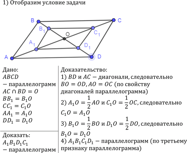Иллюстрация к решению «Упр.382 ГДЗ Атанасян 7-9 класс по геометрии (Геометрия)», 2
