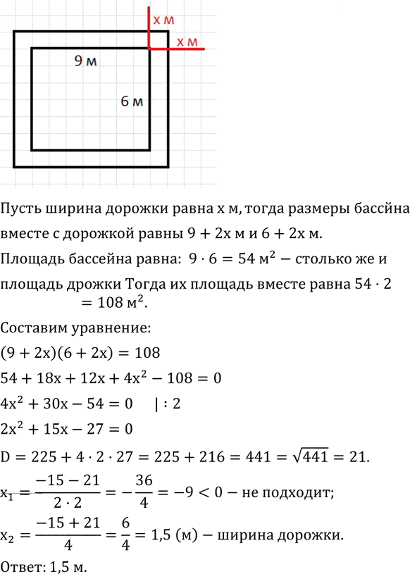 Иллюстрация к решению «Упр.3.57 ГДЗ Дорофеев Суворова 8 класс (Алгебра)», 1