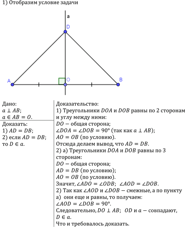 Иллюстрация к решению «Упр.160 ГДЗ Атанасян 7-9 класс по геометрии (Геометрия)», 2