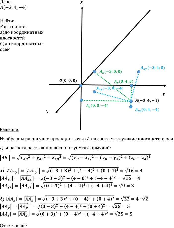 Иллюстрация к решению «Упр.669 ГДЗ Атанасян 10-11 класс по геометрии (Геометрия)», 1