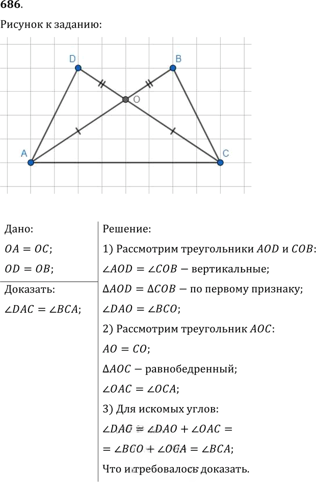 Иллюстрация к решению «Упр.686 ГДЗ Мерзляк Полонский 7 класс (Геометрия)», 1